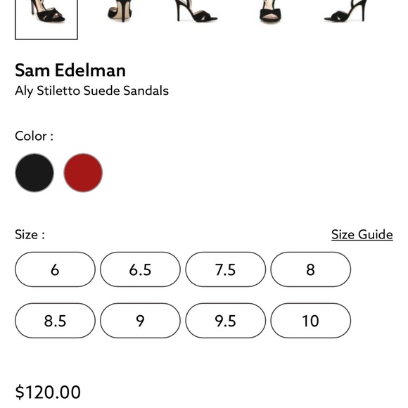 Sam Edelman | Aly Black Suede Sandal Heels 10 BNIB - Picture 8 of 8